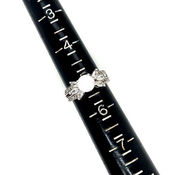 Sparkling Cz Silver Plated Ring - Picture 8 of 8
